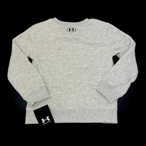 Under Armour Boys Long Sleeve Fleece Sweatshirt, Gray NWT - Picture 4 of 6